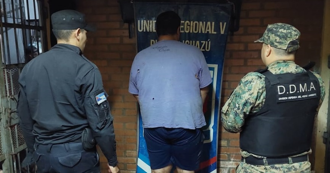 El hombre detenido por matar un mono. Foto: misionesonline