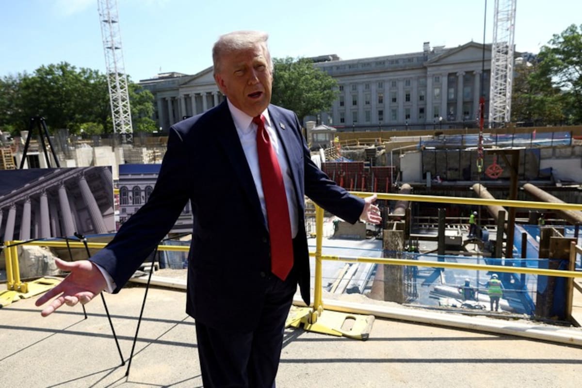 Obras del salón de baile de Trump en la Casa Blanca.