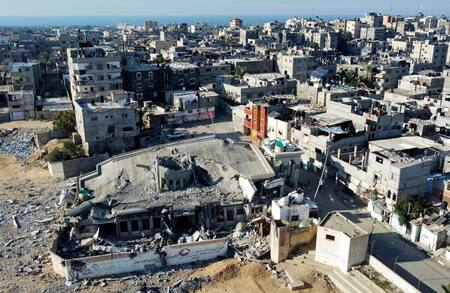 Jan Yunis, Franja de Gaza; Guerra entre Israel y Hamás. Foto: Reuters