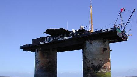 Una imagen de Sealand, el país más chico del mundo.