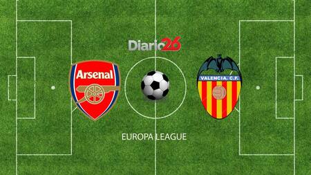 Europa League, Arsenal vs. Valencia, fútbol, deportes, Diario26