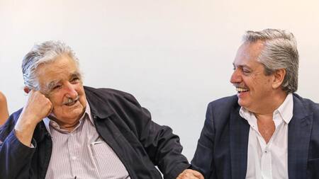 Alberto Fernández y Pepe Mujica, Agencia NA