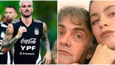 Rodrigo De Paul, Alejandro y Tini Stoessel. Fotos: archivo.