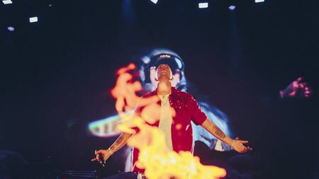 Duki en su show en River. Foto: prensa