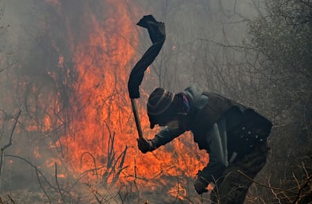 Incendios en Córdoba. Foto: Reuters.