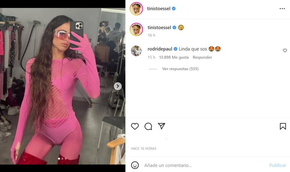 El comentario de Rodrigo De Paul. Foto: Instagram.