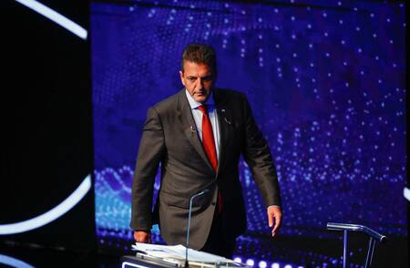 Sergio Massa en el Debate Presidencial. Foto: NA.