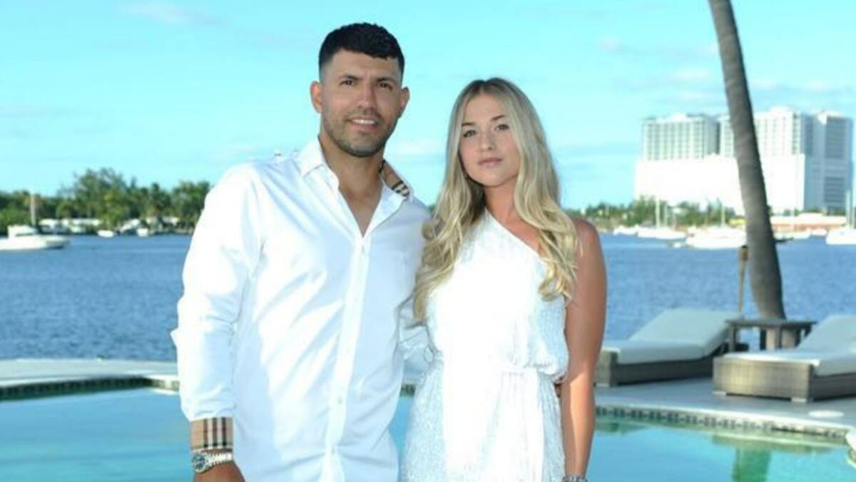 Sofía Calzetti y Kun Agüero. Foto: Instagram.