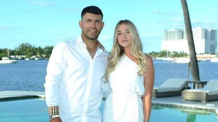 Sofía Calzetti y Kun Agüero. Foto: Instagram.