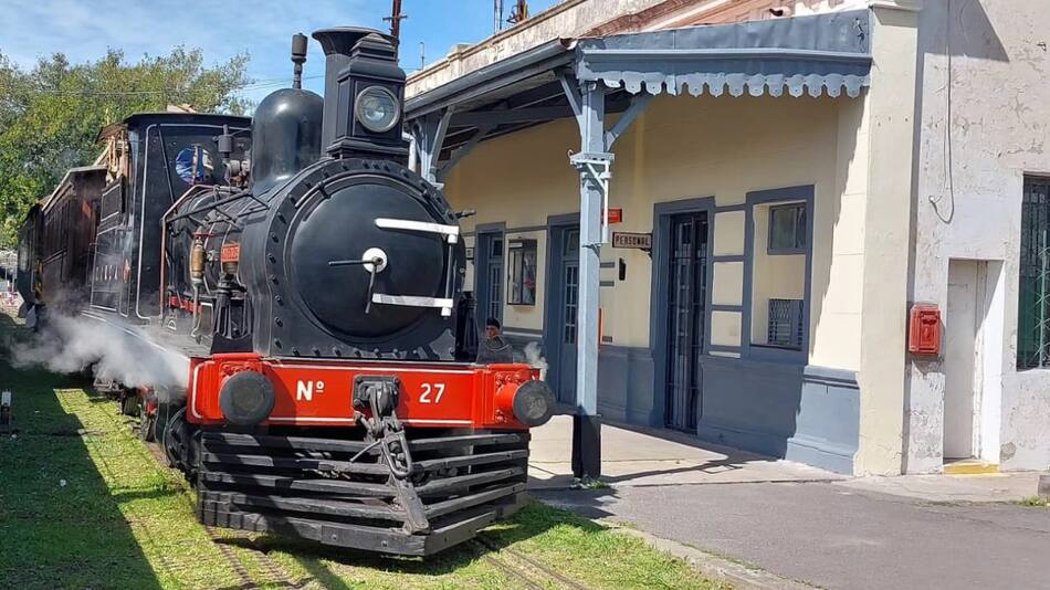 Muestra histórica del Tren Urquiza. Foto. Facebook / Ferroclub Cdp Lynch.