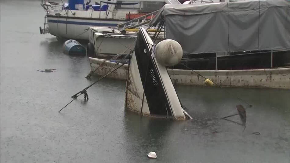 Inundaciones en Hong-Kong. Foto: Reuters.