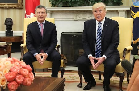 Macri y Trump en la Casa Blanca (Reuters)