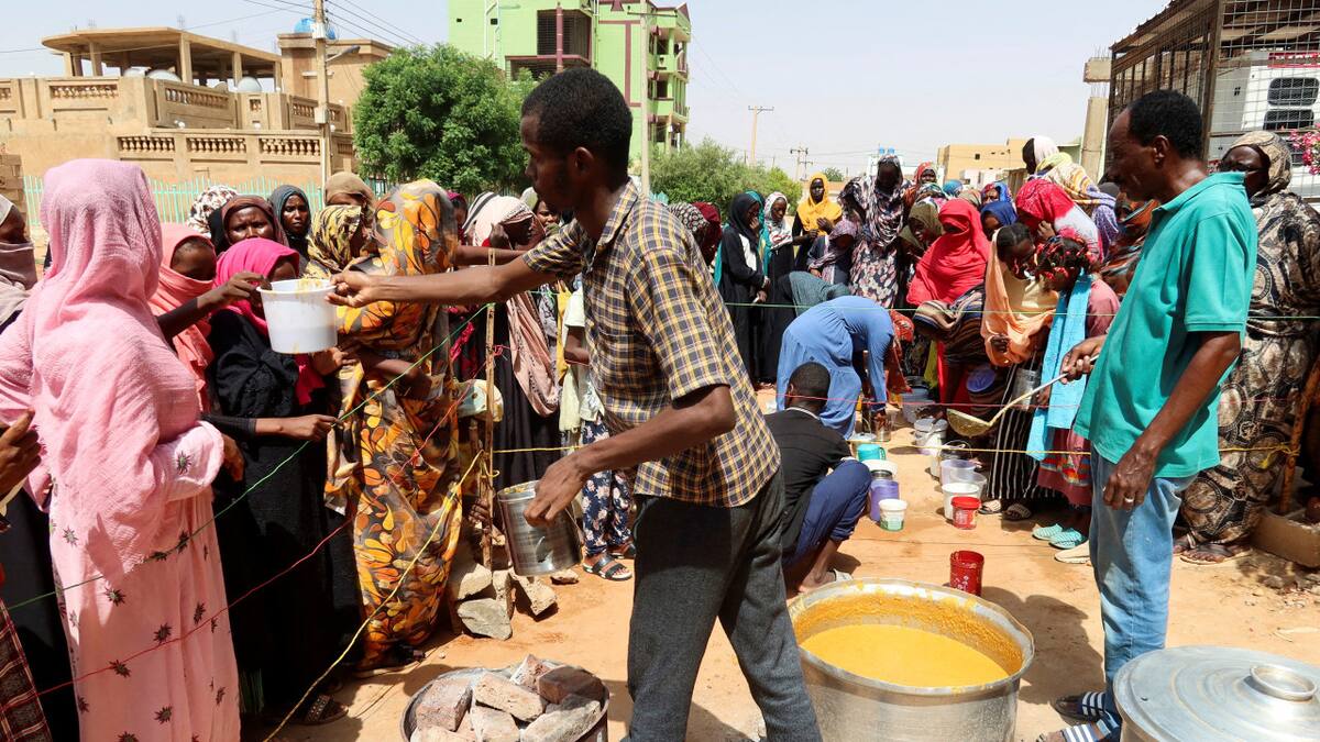 Crisis humanitaria en Sudán. Foto: REUTERS.