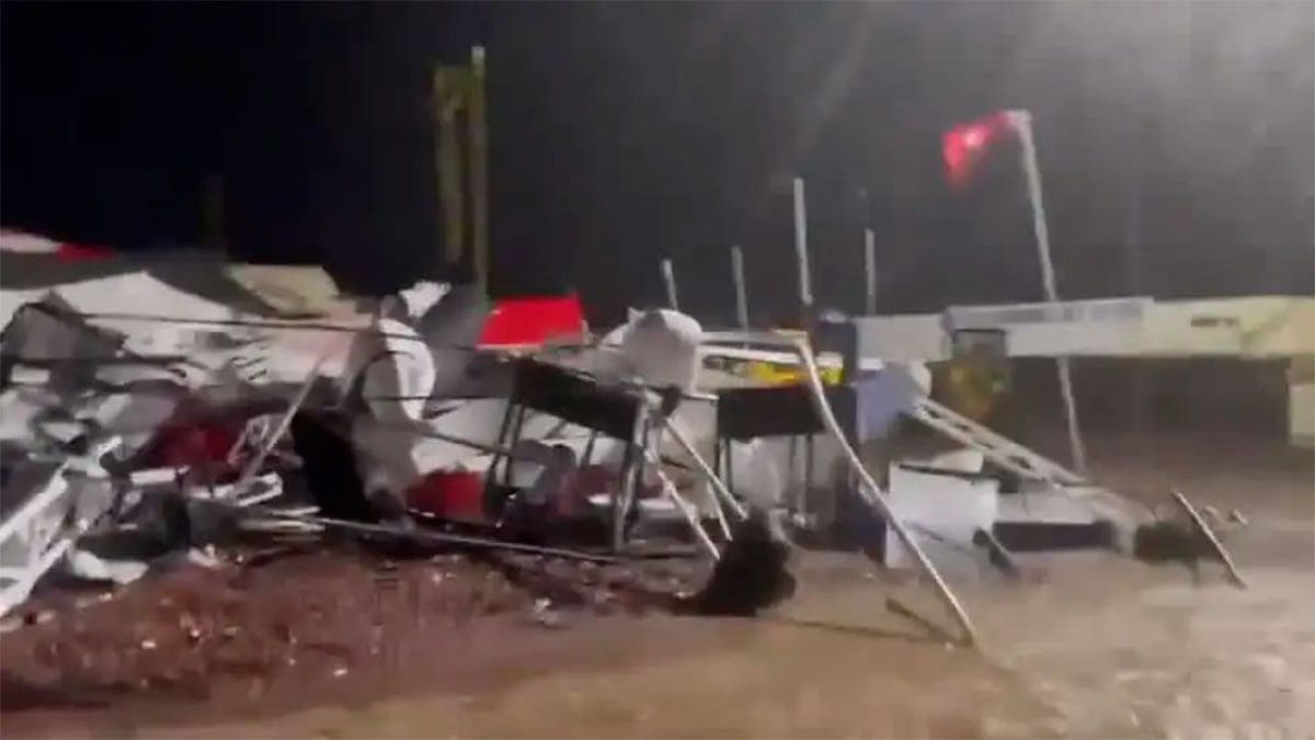 Temporal en San Nicolás. Foto: captura video
