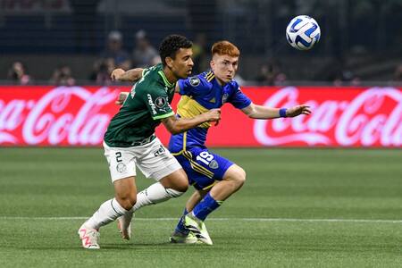 Valentín Barco; Palmeiras vs. Boca; Copa Libertadores. Foto: Télam.