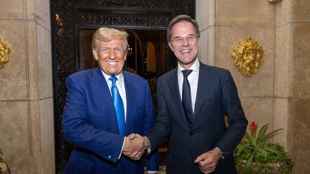 Donald Trump y Mark Rutte. Foto: OTAN.
