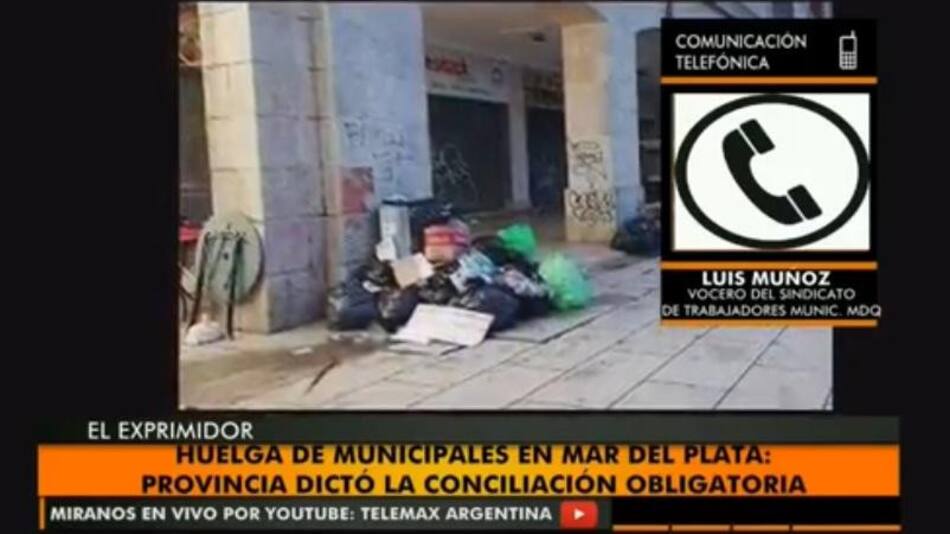 Conflicto de Municipales en Mar del Plata - Luis Muñoz (Radio Latina)