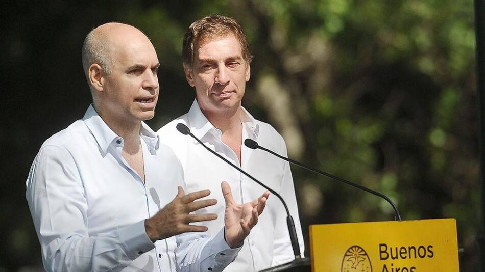 Horacio Rodríguez Larreta y Diego Santilli