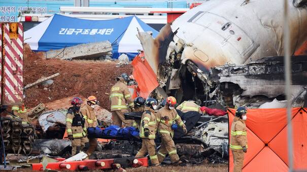 Los impactantes videos del accidente aéreo en Corea del Sur