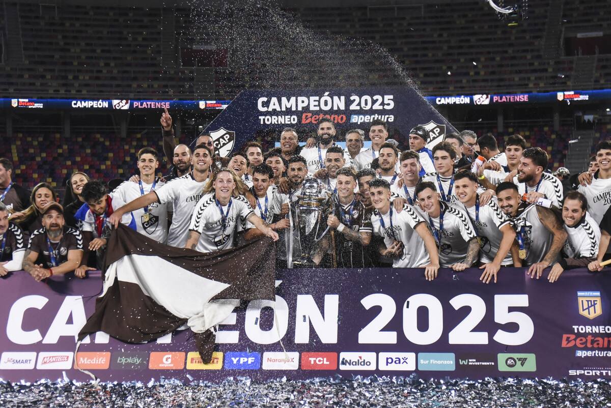 Platense, el campeón del Torneo Apertura 2025. Foto: NA (Luis Santillán)