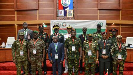 Junta golpista en Níger. Foto: EFE.