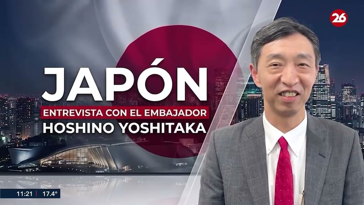 Exclusivo de Canal 26 | Hoshino Yoshitaka, Embajador de Japón en Argentina: “En el ámbito económico hay mucho margen para estrechar nuestros lazos”