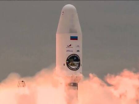 Nave espacial rusa. Foto: Twitter.