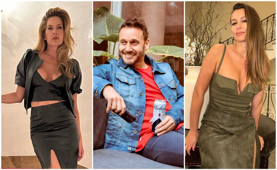 Isabel Macedo, Benjamín Vicuña y Pampita. Fotos: Instagram.