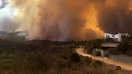 Incendios en Córdoba. Foto: NA.