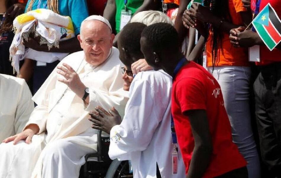 El Papa Francisco en Sudán, foto Reuters