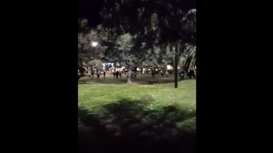 Pelea de secundarios que se fue de violencia. Foto: Captura de video