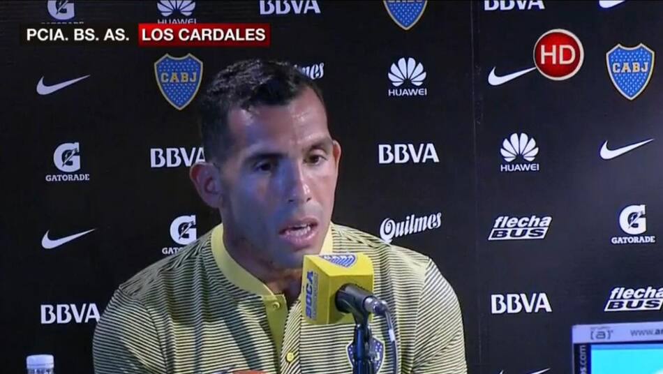 Carlos Tevez - conferencia del regreso a Boca