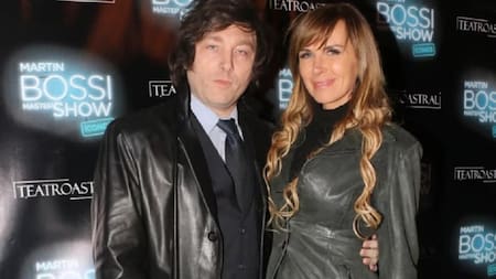 Javier Milei y Daniela. Foto: NA.