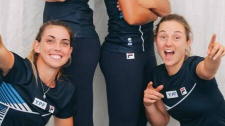 Nadia Podoroska junto a su pareja. Foto: Nadia Podoroska