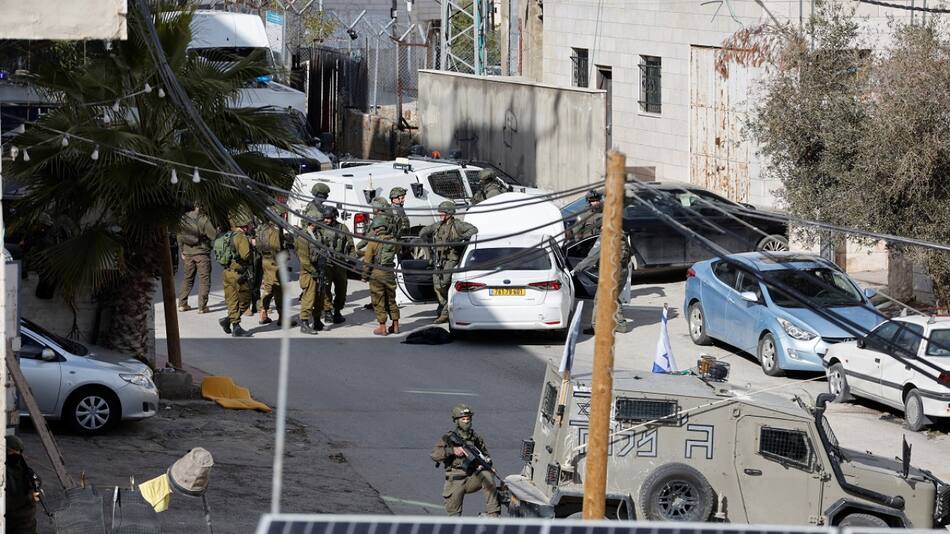 Tropas israelíes en Cisjordania. Foto: Reuters.