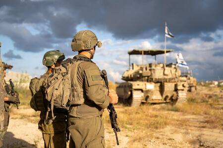 Soldados israelíes en la Franja de Gaza; guerra Israel-Hamás: Foto: X @idfonline