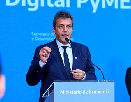 Sergio Massa, anuncio de nuevas medidas económicas. Foto: Ministerio de Economía