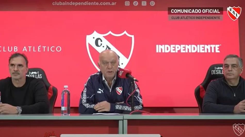 Conferencia de prensa de Néstor Grindetti.