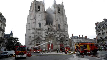 Incendio en Catedral gótica de Nantes, Francia, REUTERS