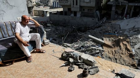 Ataques en Nuseirat, Franja de Gaza. Foto: Reuters