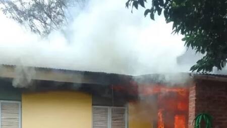 Incendio en Misiones. Foto: NA.