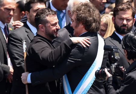 Milei y Zelenski. Foto: Reuters.