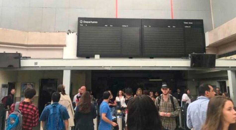 Apagón en el sur de Reino Unido, foto redes
