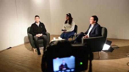 Andrés Watson y Juan Letcher impulsaron la producción audiovisual en Florencio Varela. Foto: Captura de video.