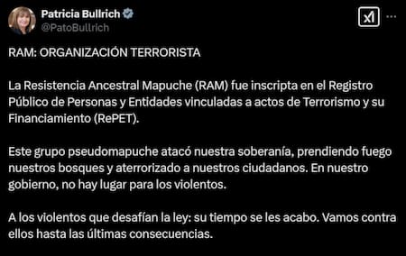 El Gobierno declaró a la RAM como