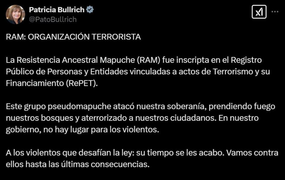El Gobierno declaró a la RAM como