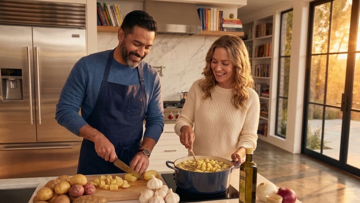 Dos chefs concuerdan: “Para que a las patatas no les salgan brotes tan rápido, sepáralas de las cebollas y ponlas cerca de los ajos”