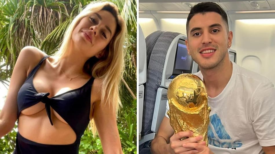 Yésica Frías y Exequiel Palacios. Foto: Instagrams.