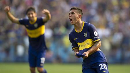Leandro Paredes cuando jugaba en Boca. Foto: NA.