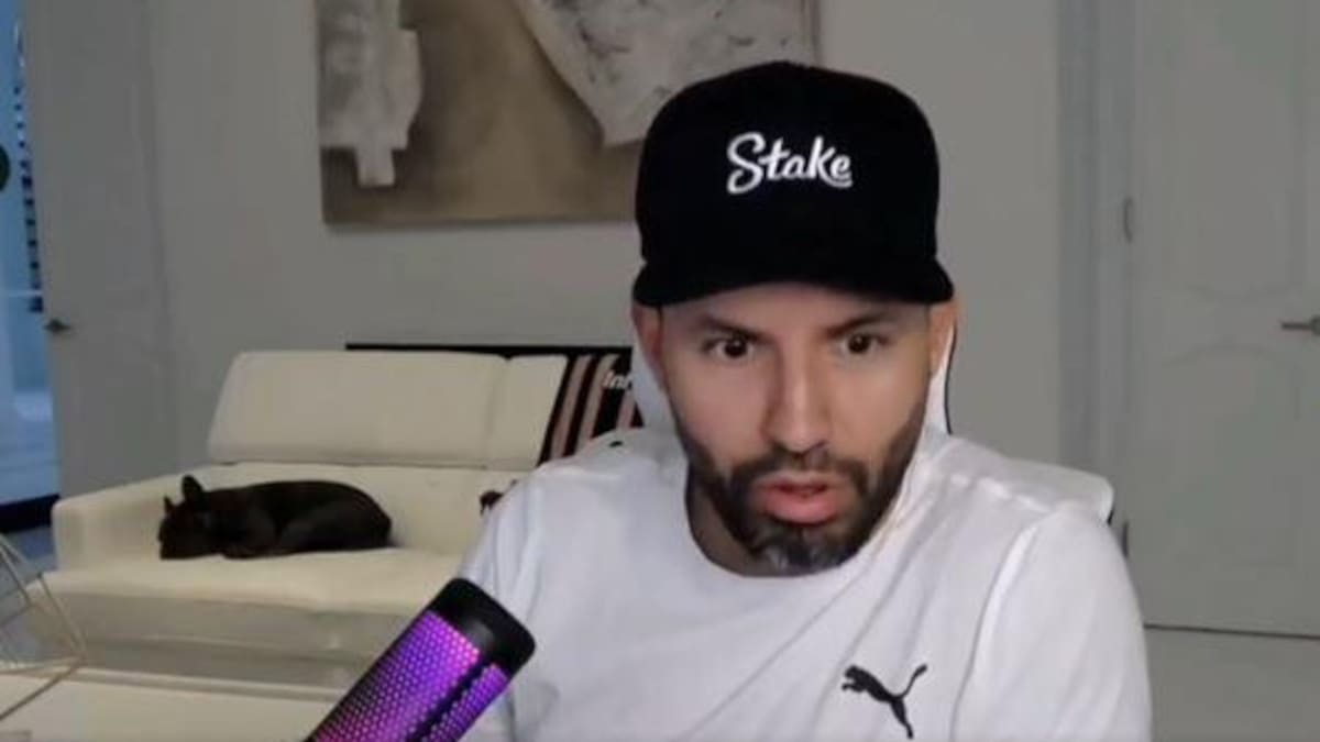 Sergio Agüero; tornado en Miami. Foto: captura de video.